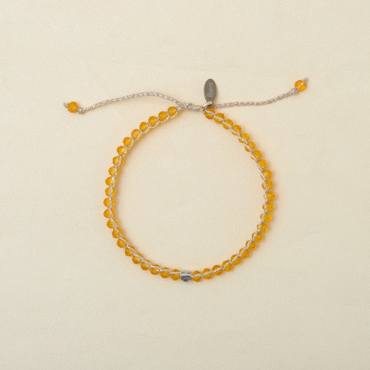 Crystalegance Silver Citrine Bracelet