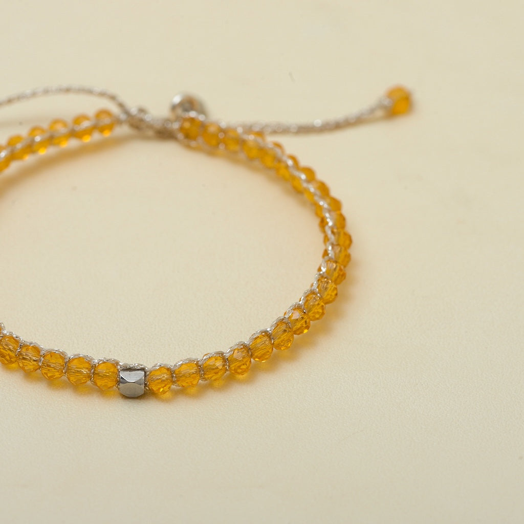 Crystalegance Silver Citrine Bracelet