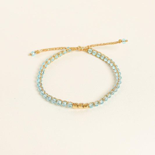 Aqua Crystal Kid Bracelet - praijing