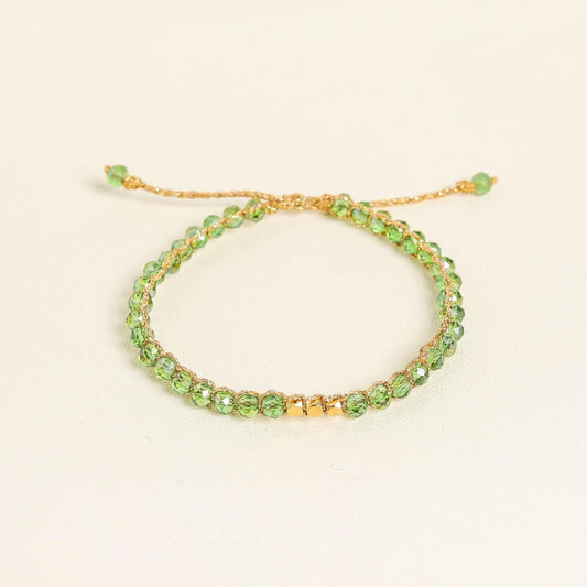 Green Crystal Kid Bracelet - praijing