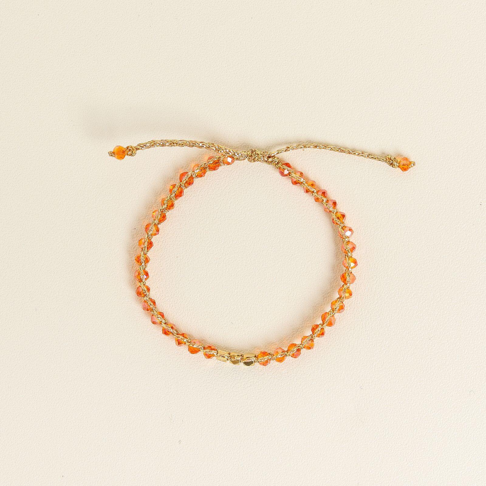 Orange Crystal Kid Bracelet - praijing