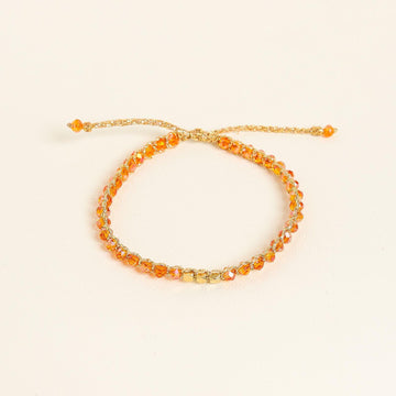 Orange Crystal Kid Bracelet - praijing