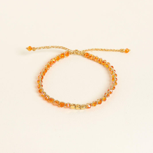 Orange Crystal Kid Bracelet - praijing