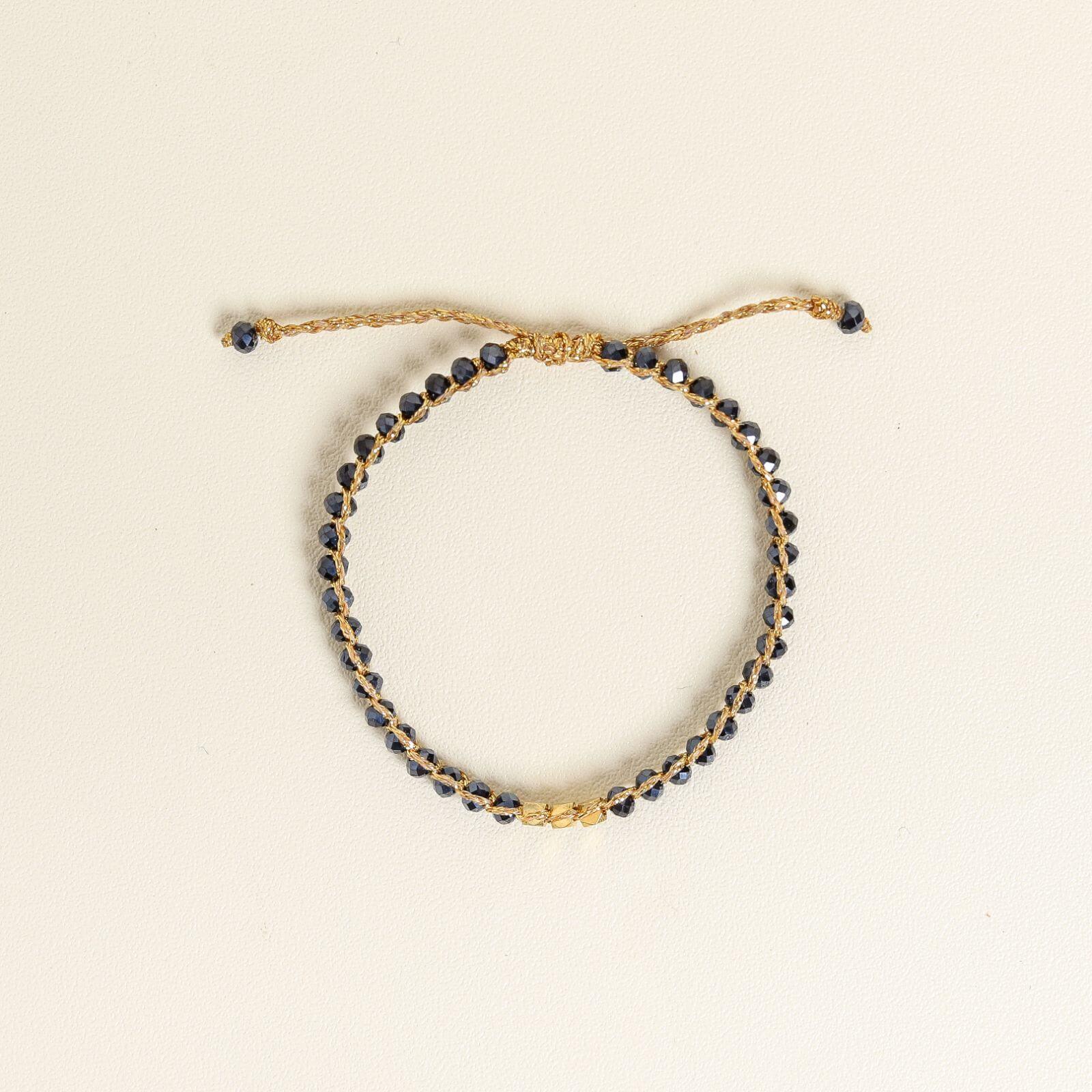 Black Crystal Kid Bracelet - praijing