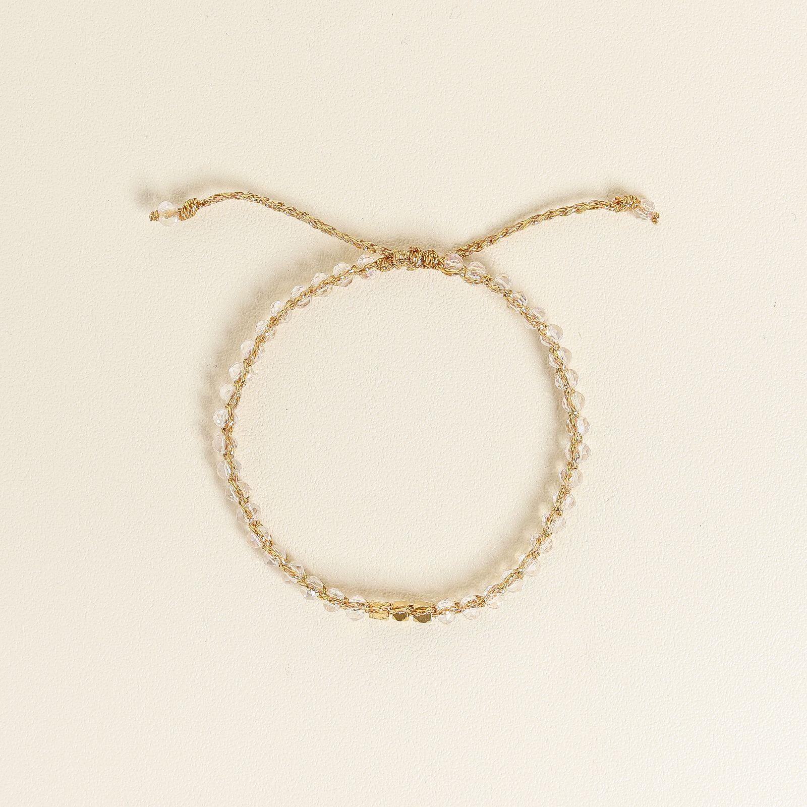 Clear Crystal Kid Bracelet - praijing