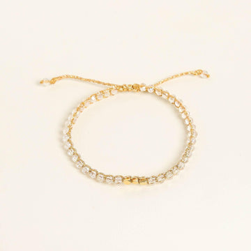 Clear Crystal Kid Bracelet - praijing