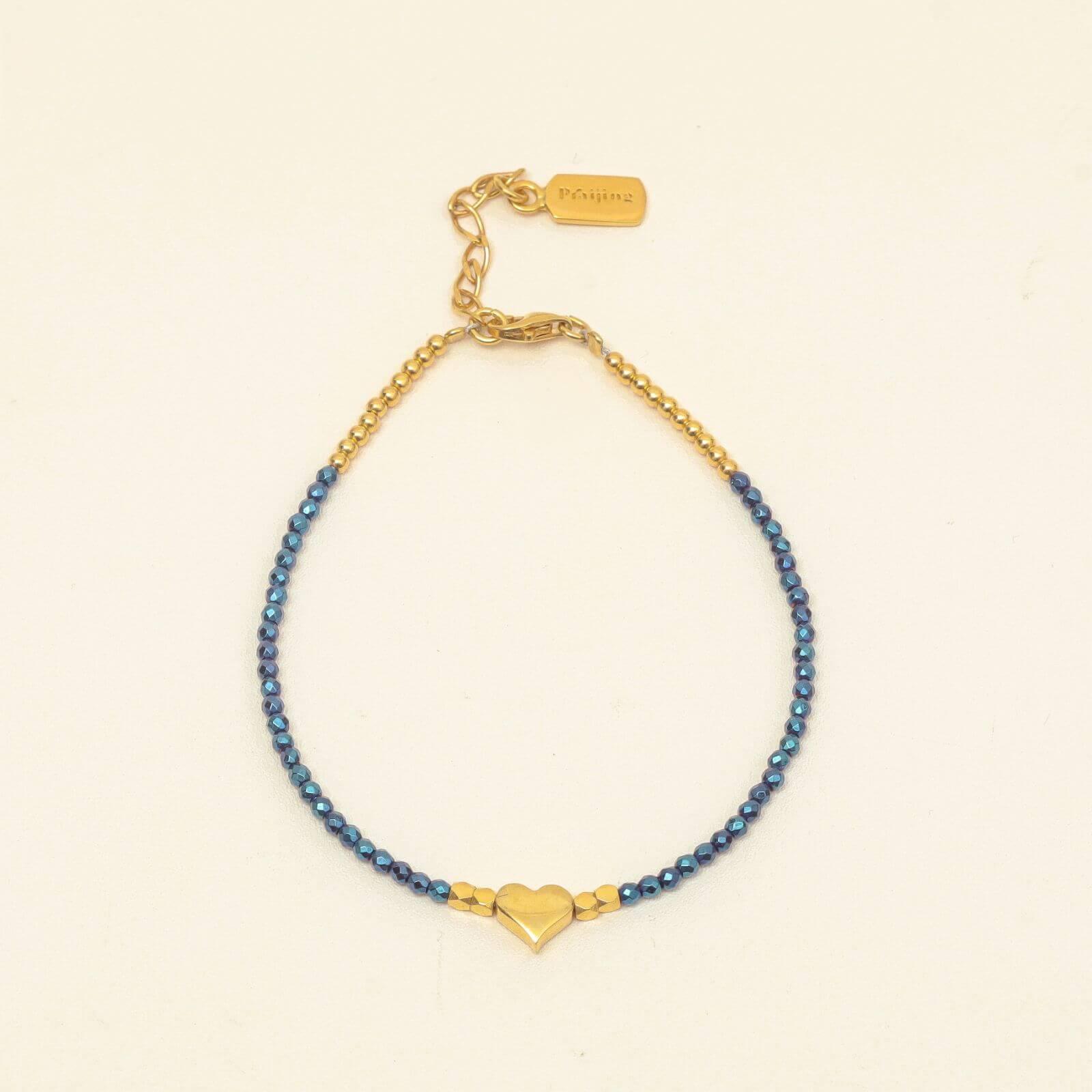 Gold Luxpraijing Blue Aventurine Bracelet - praijing