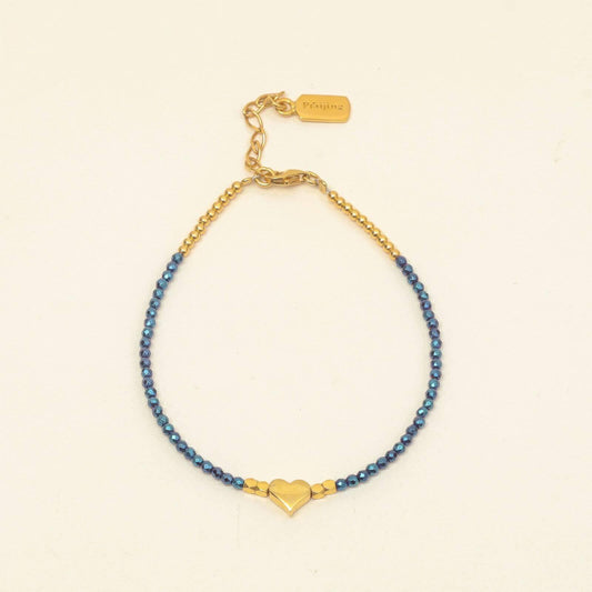 Gold Luxpraijing Blue Aventurine Bracelet - praijing