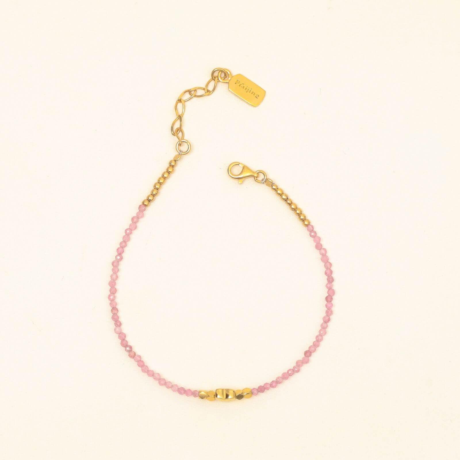 Gold Luxpraijing Rose Quartz Bracelet - praijing