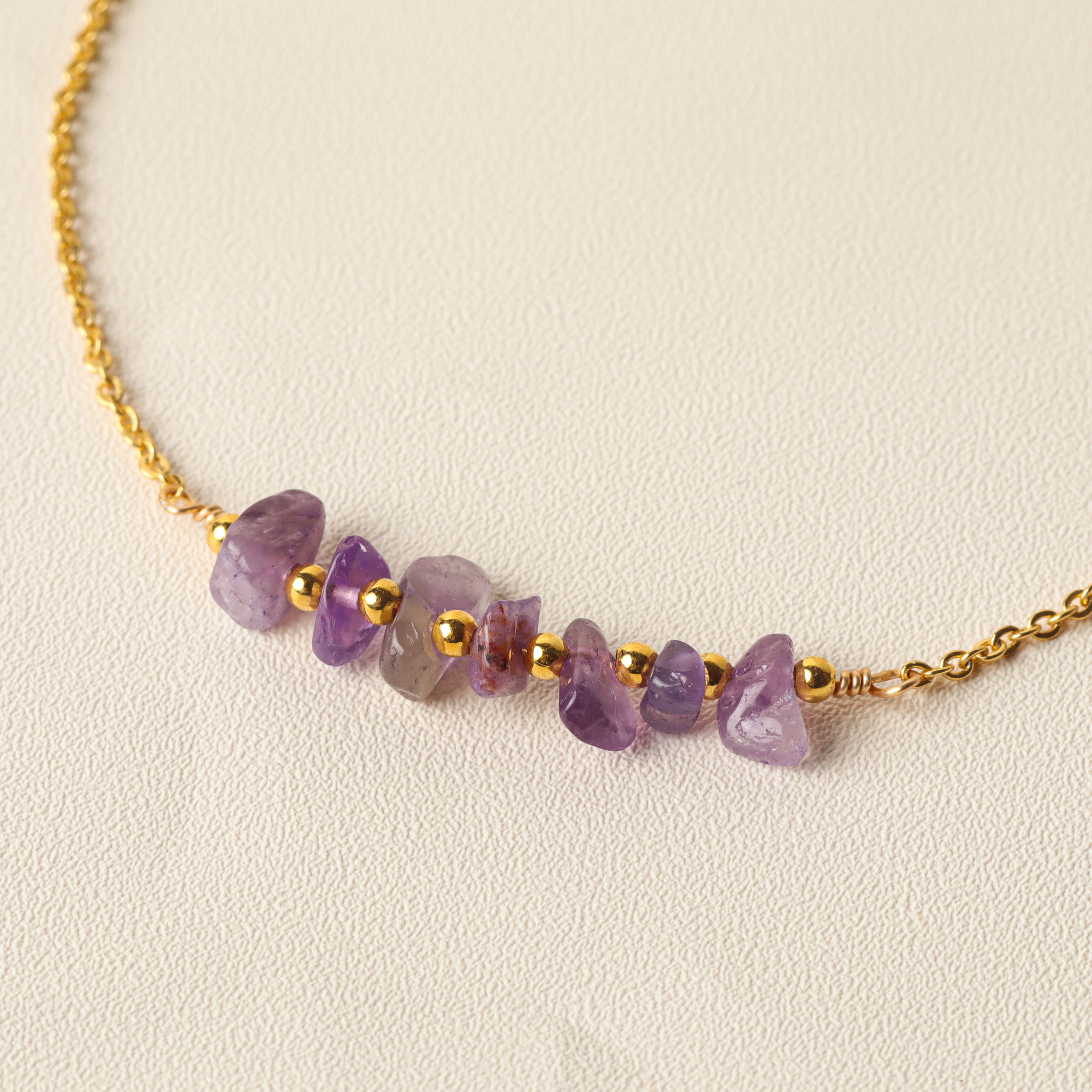 Bohemian VIP Amethyst Gemstone Bracelet Gold | Amethyst Gold Bracelet ...