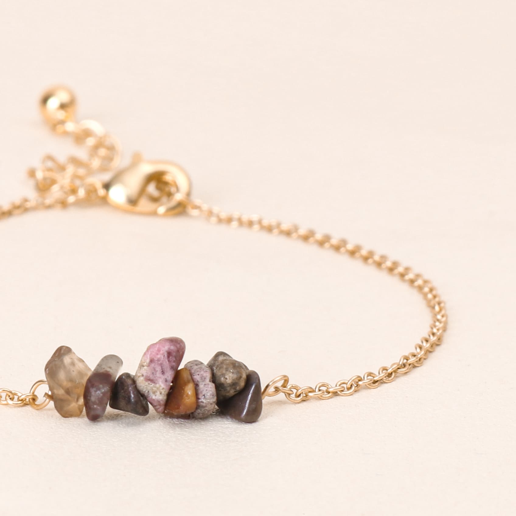 Bohemian VIP Rhodonite Dark Gold Bracelet