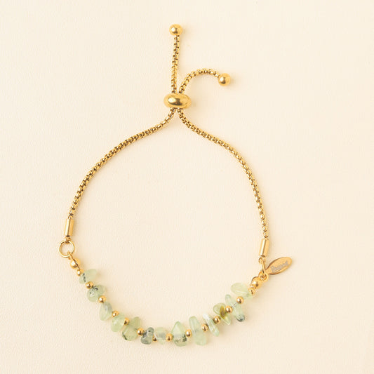 Vivian Prehnite Bracelet