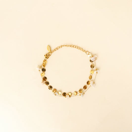 Bohemian EXQ Peach Moonstone Bracelet