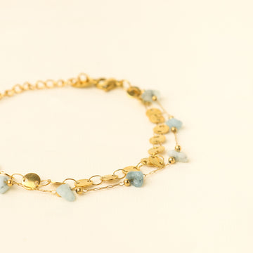 Bohemian EXQ Aquamarine Bracelet