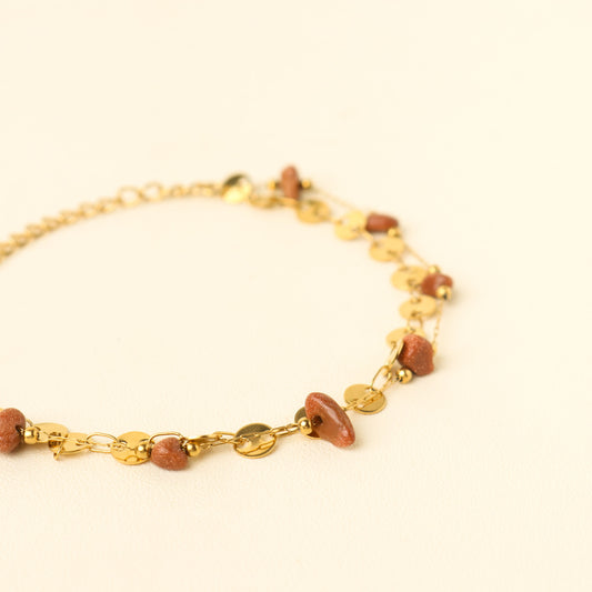 Bohemian EXQ Gold Sandstone Bracelet