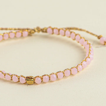 Crystalegance Strawberry Quartz Color Bracelet