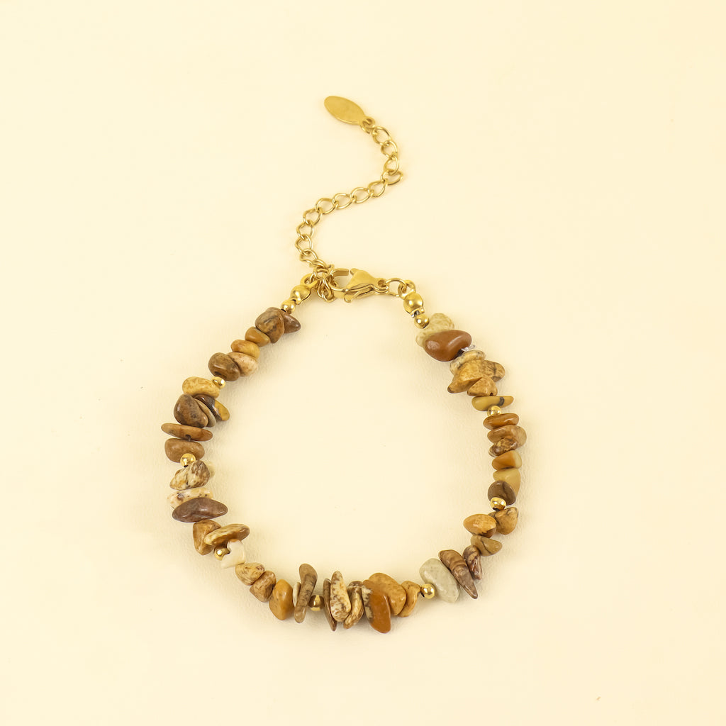 Bohemian Harmony Picture Stone Bracelet