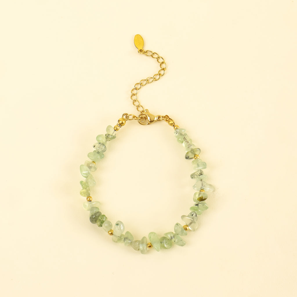 Bohemian Harmony Prehnite Bracelet