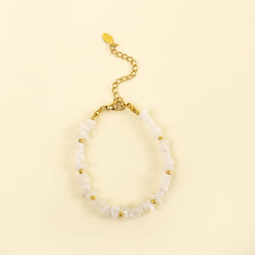Bohemian Harmony White Jade Bracelet