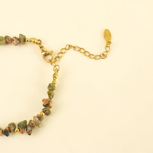Bohemian Harmony Unakite Bracelet
