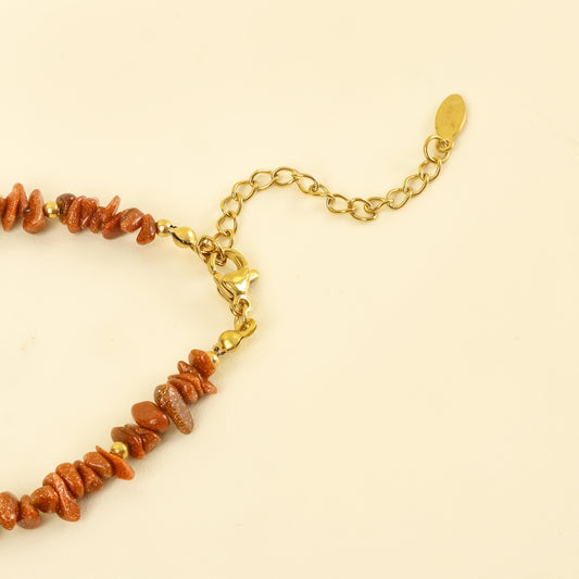 Bohemian Harmony Gold Sandstone Bracelet