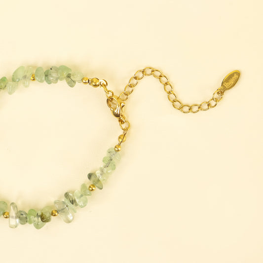 Bohemian Harmony Prehnite Bracelet