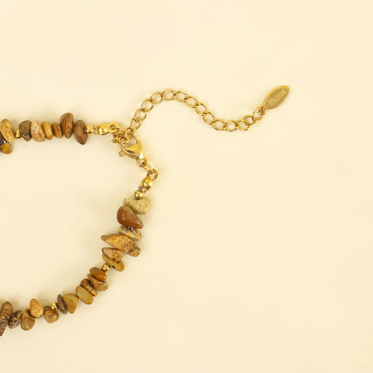 Bohemian Harmony Picture Stone Bracelet