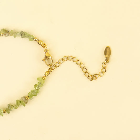 Bohemian Harmony Olive Stone Bracelet